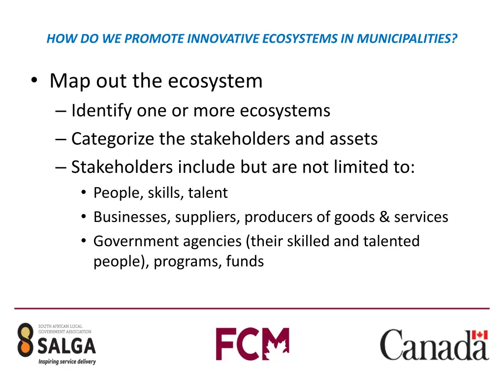 how do we promote innovative ecosystems