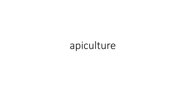 apiculture