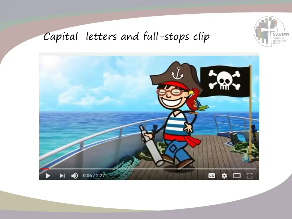 capital letters and full stops clip