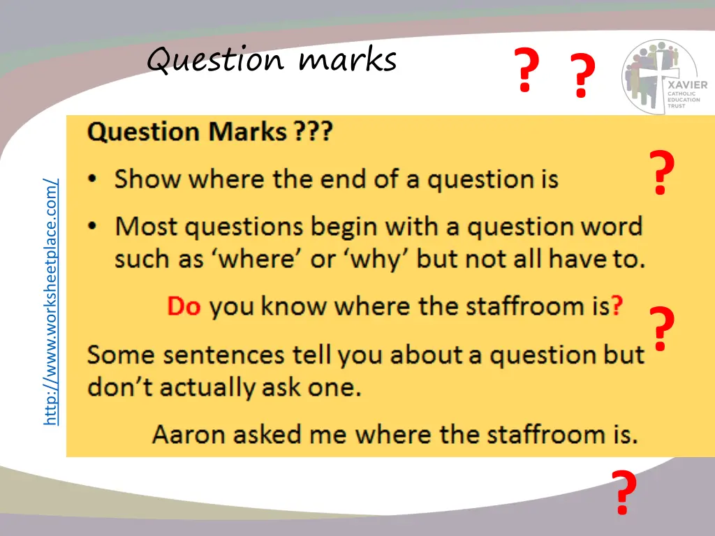 question marks