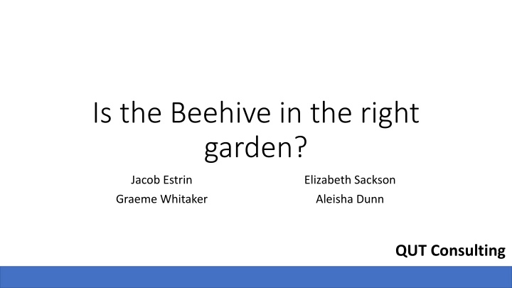 is the beehive in the right garden