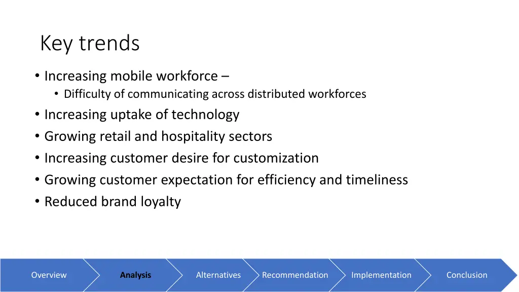 key trends