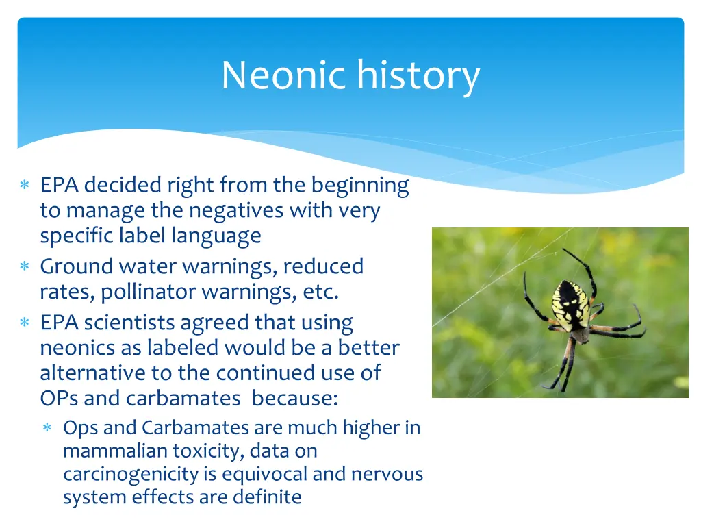 neonic history