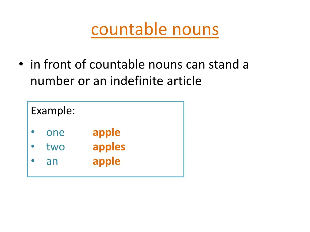 countable nouns 1