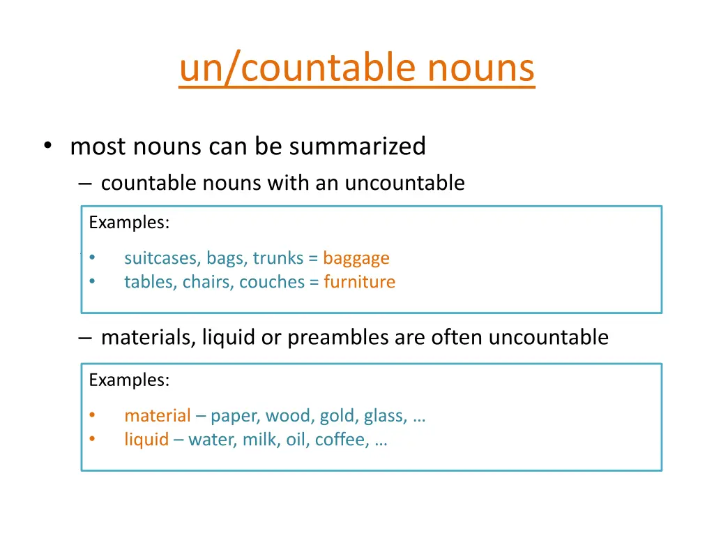 un countable nouns 1