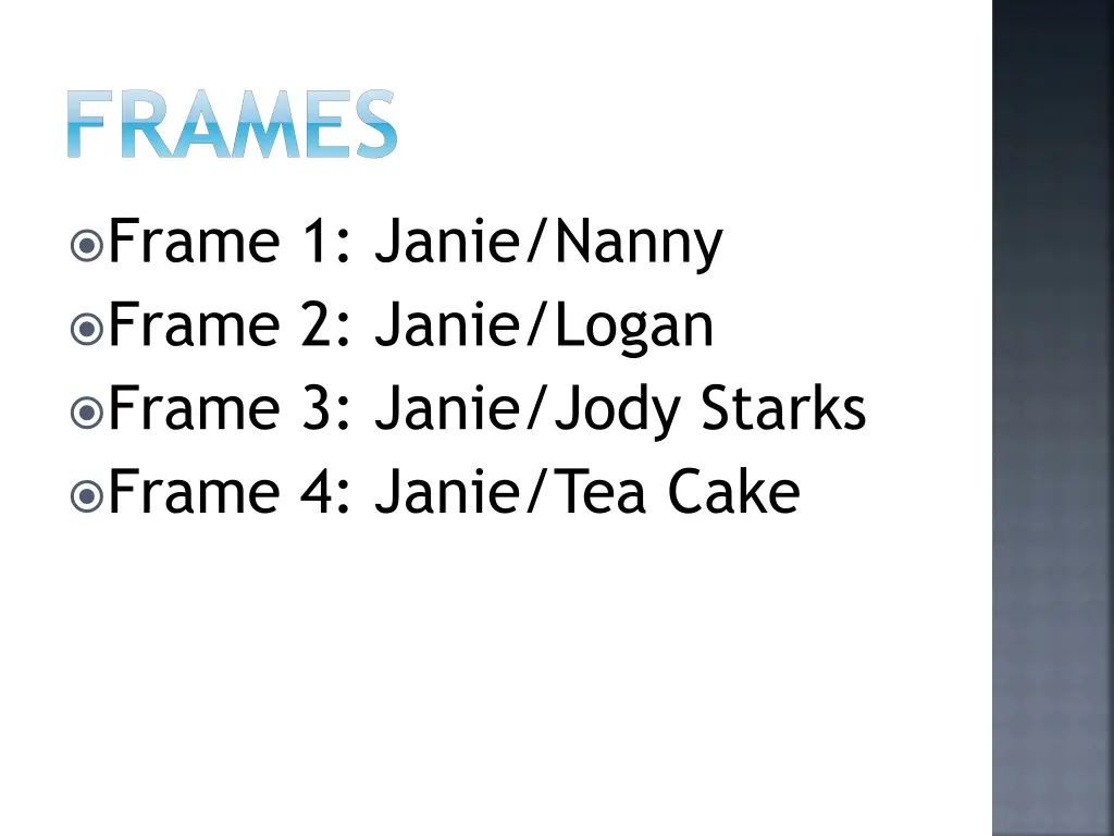 frames