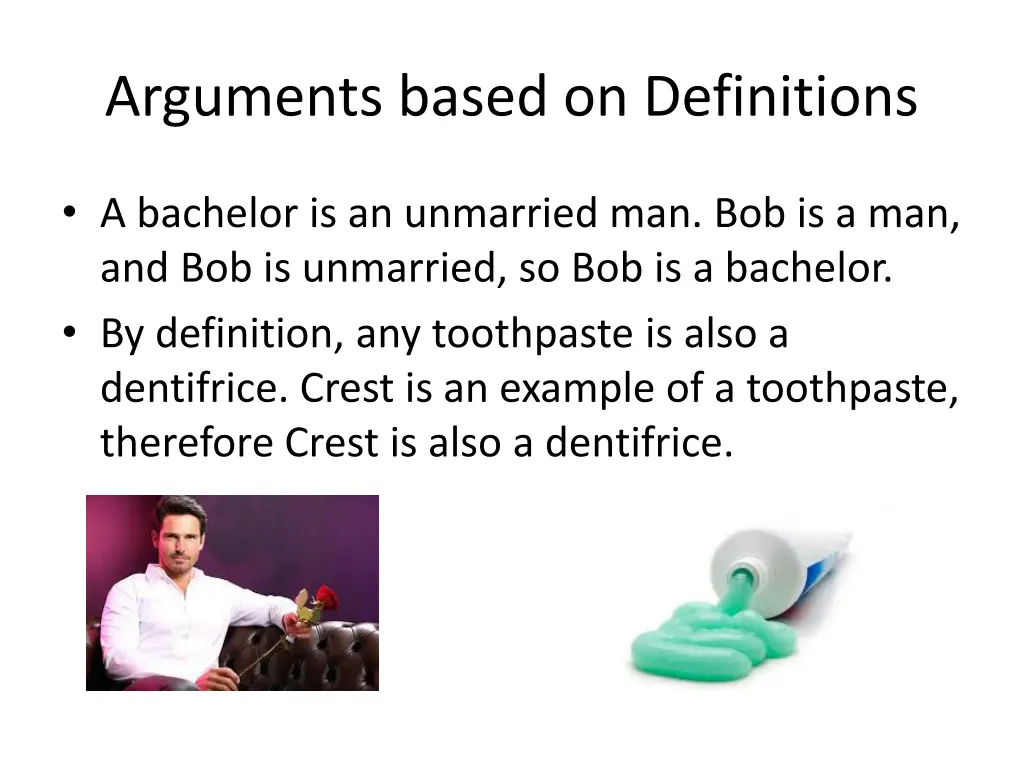 arguments based on definitions