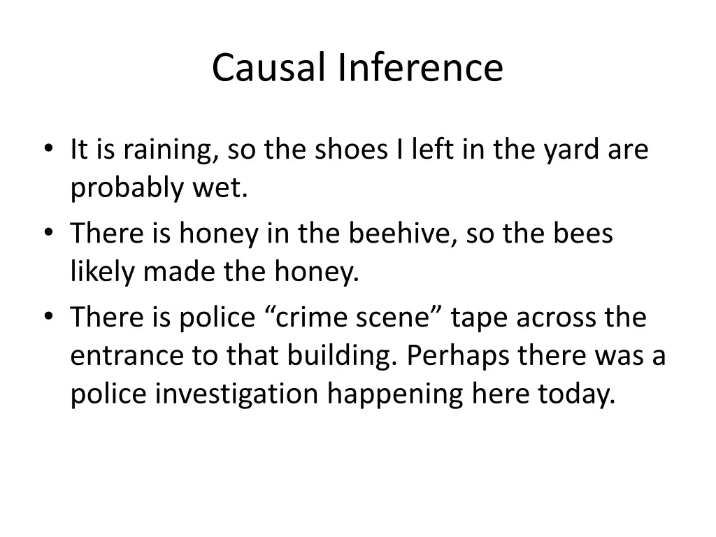 causal inference