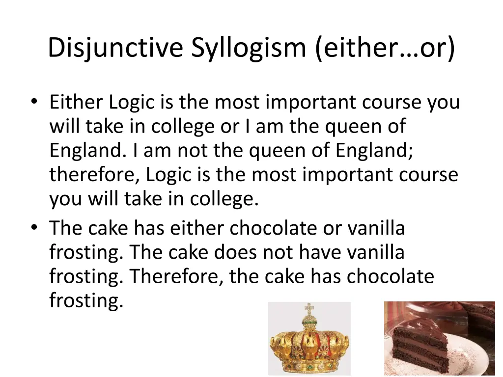 disjunctive syllogism either or