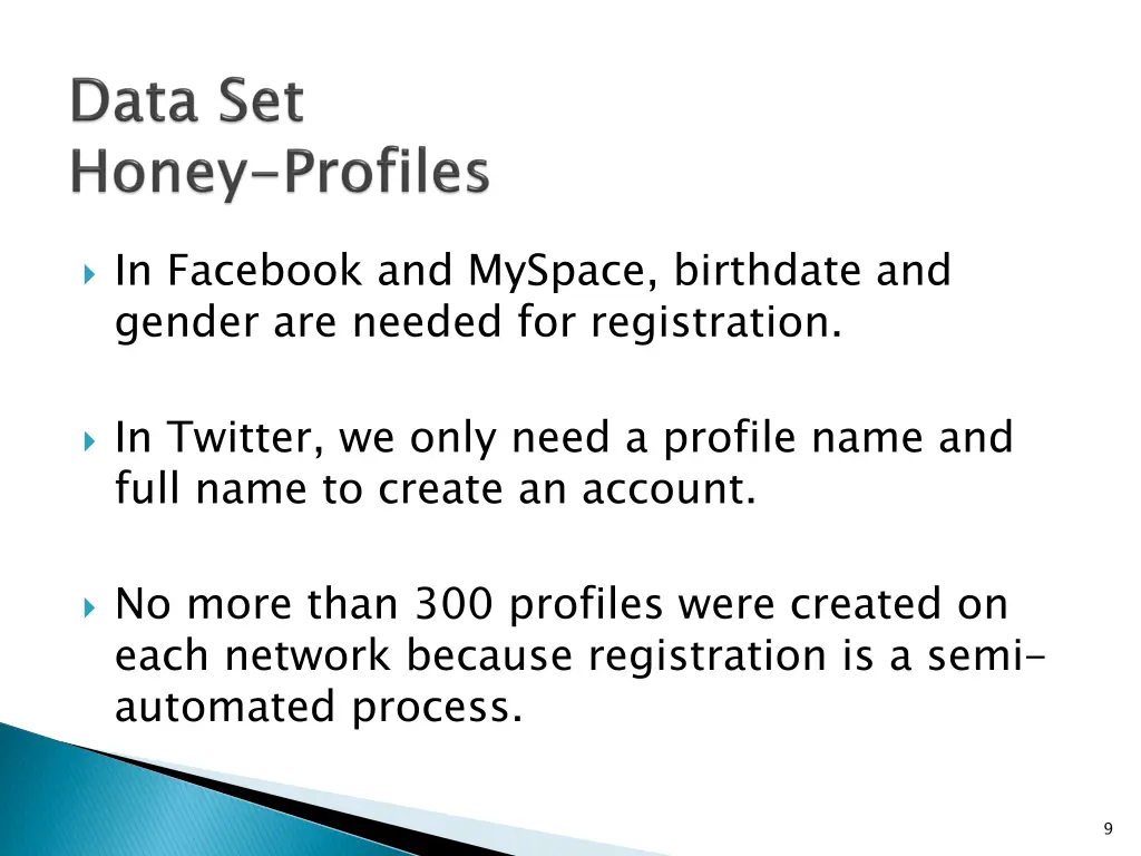 in facebook and myspace birthdate and gender