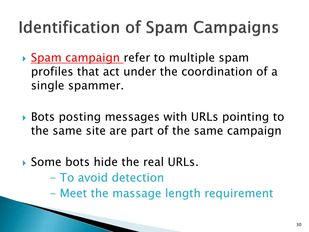 spam campaign refer to multiple spam profiles