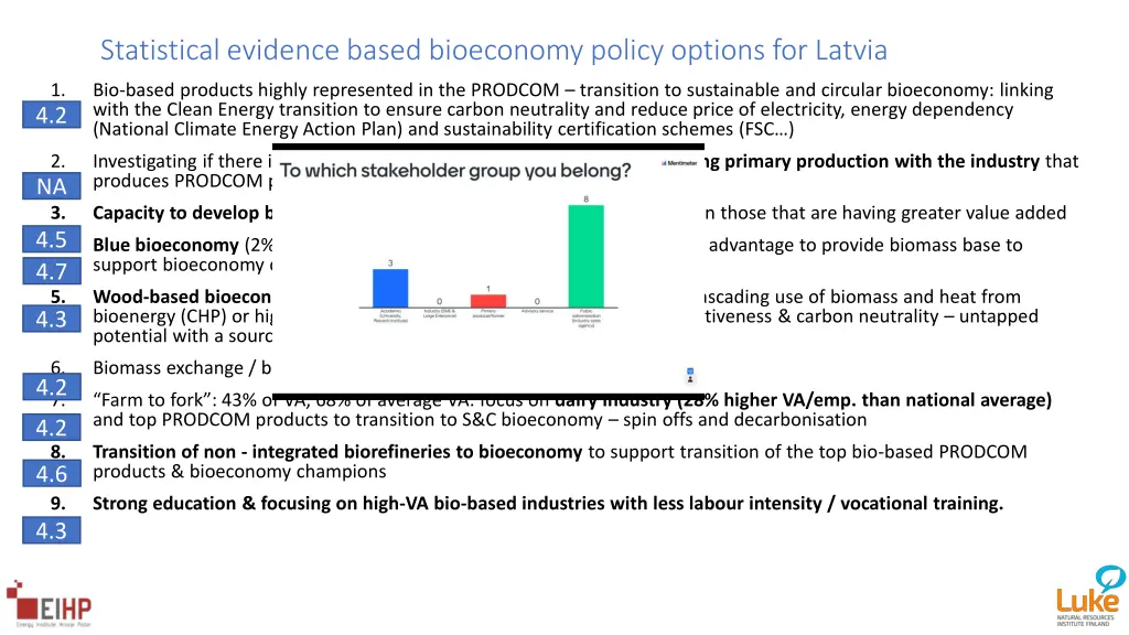 statistical evidence based bioeconomy policy 1