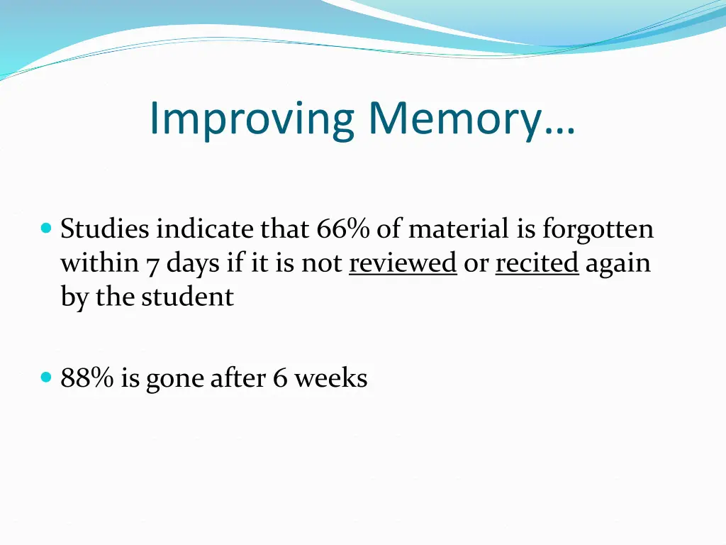 improving memory