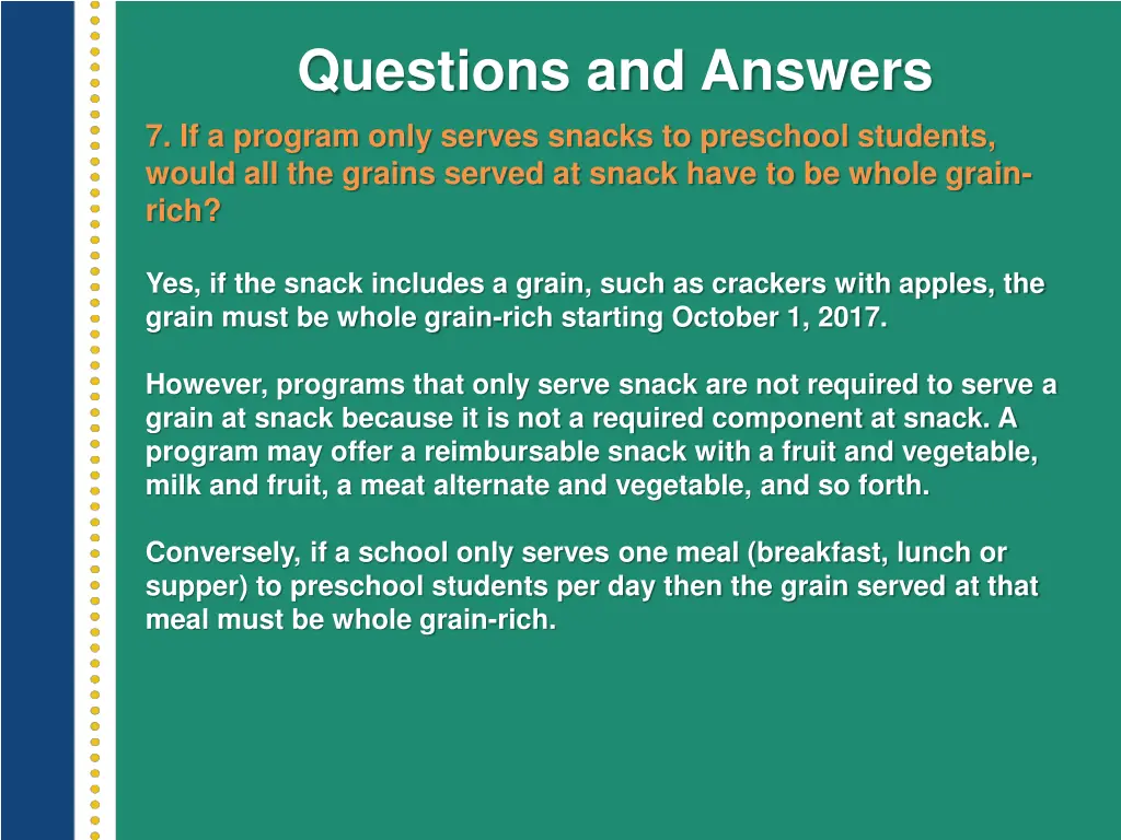 questions and answers 7 if a program only serves