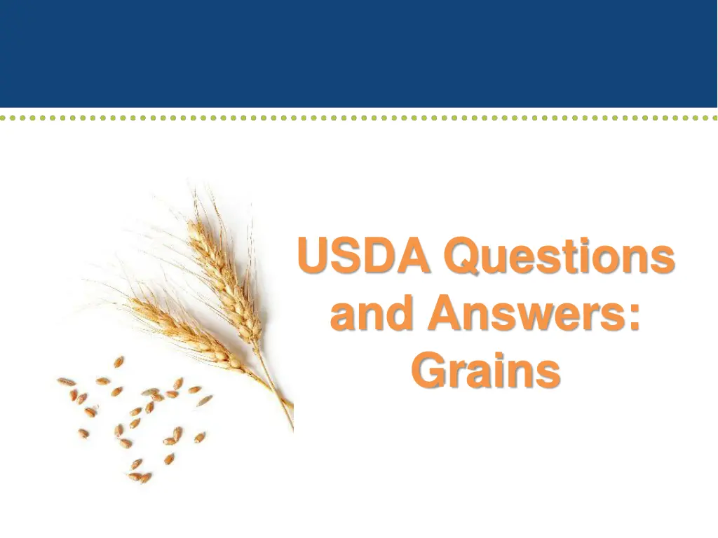 usda questions and answers grains