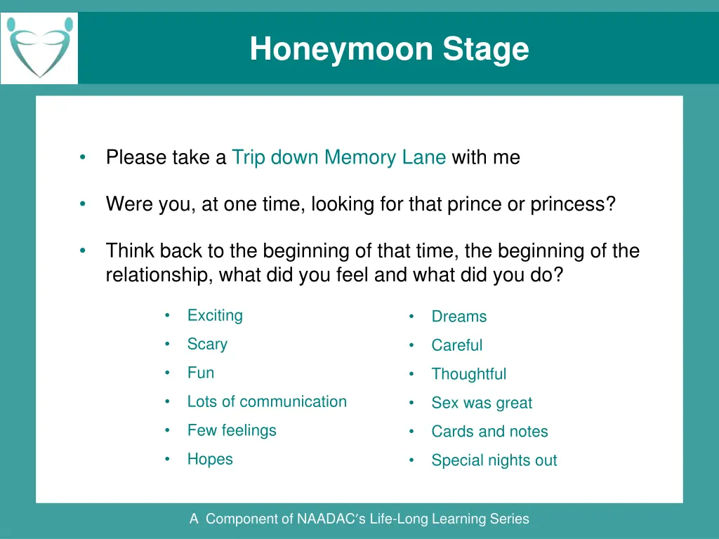 honeymoon stage