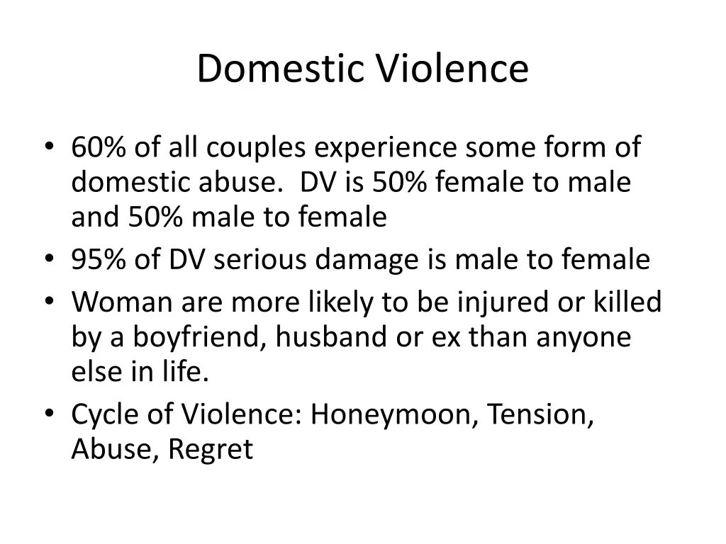 domestic violence