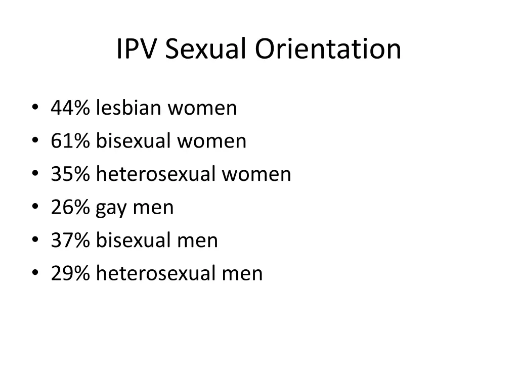 ipv sexual orientation