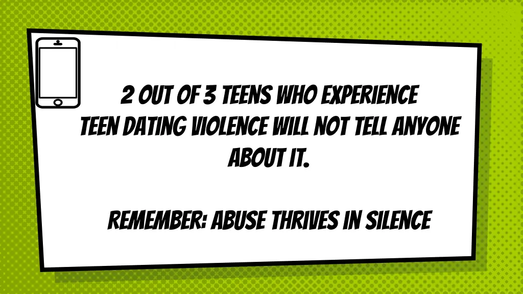 2 out of 3 teens who experience teen dating