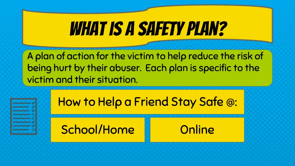 what is a safety plan