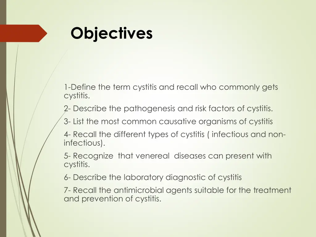 objectives