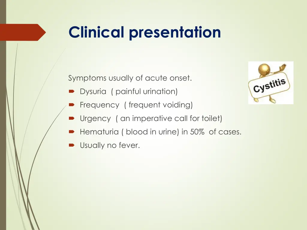 clinical presentation