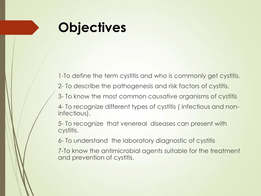 objectives