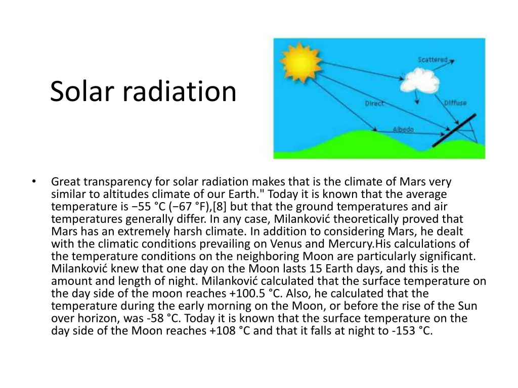 solar radiation