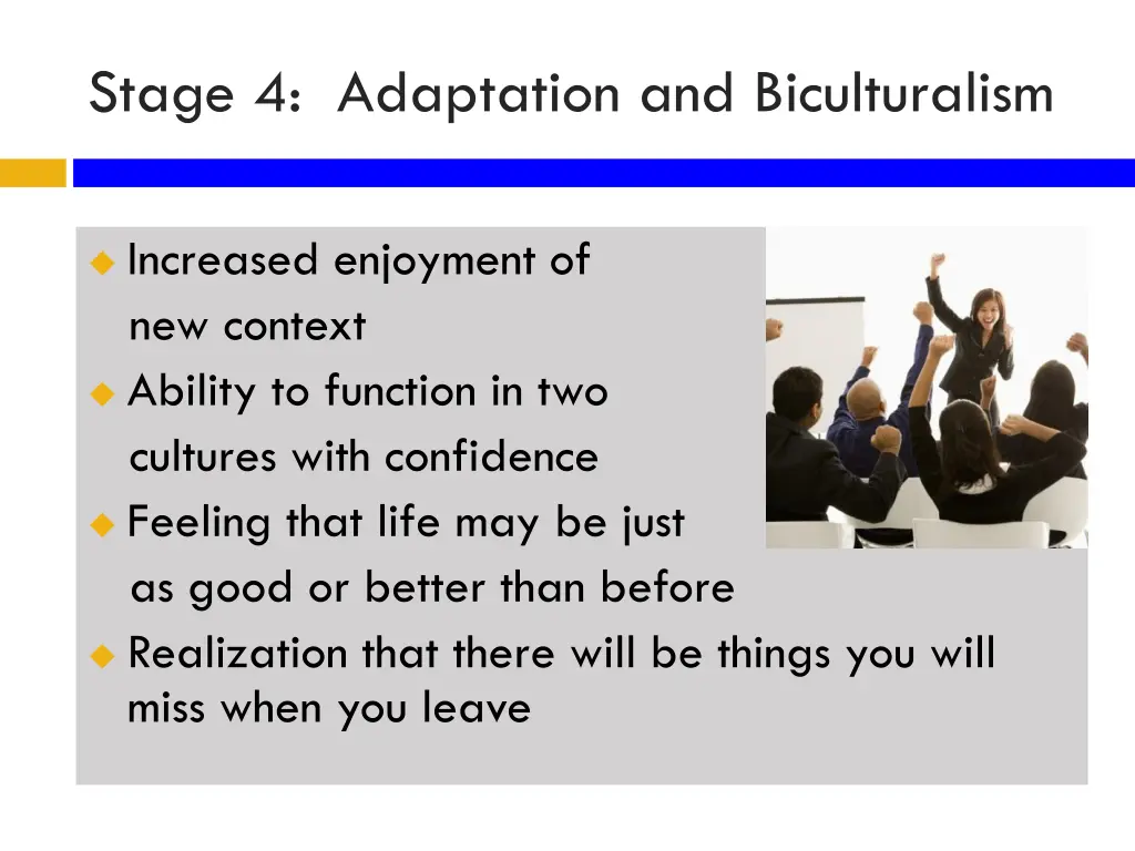 stage 4 adaptation and biculturalism