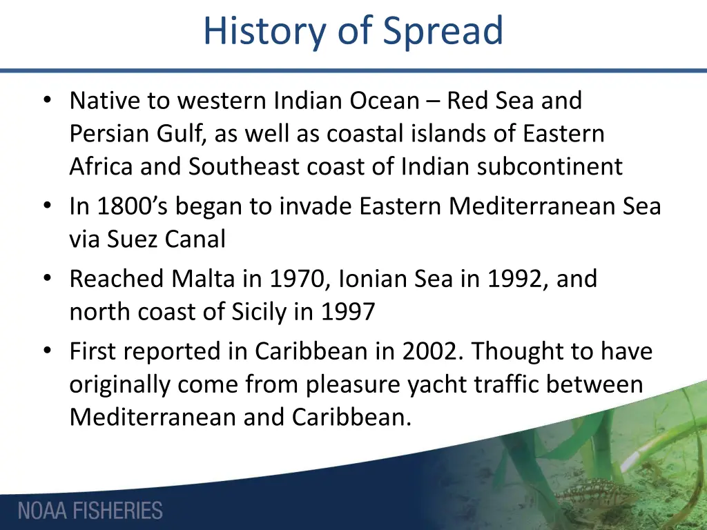 history of spread