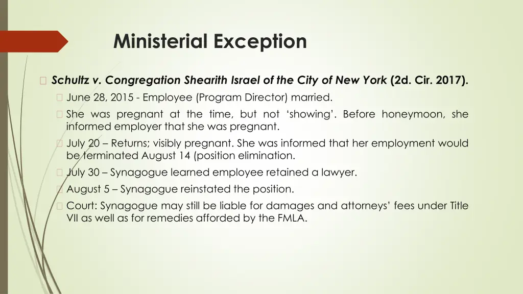 ministerial exception 3