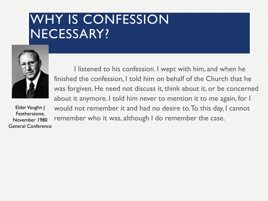 why is confession necessary 1