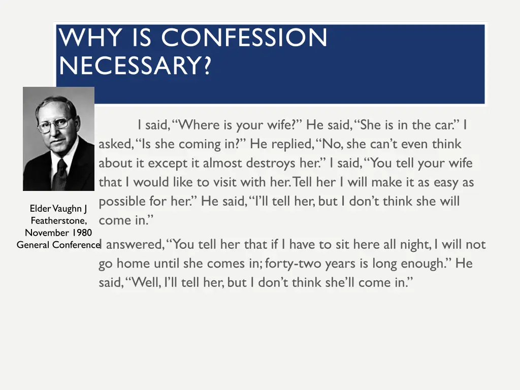 why is confession necessary 2