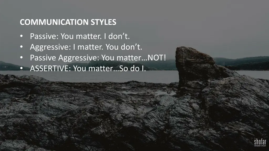 communication styles passive you matter