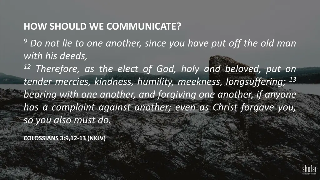 how should we communicate