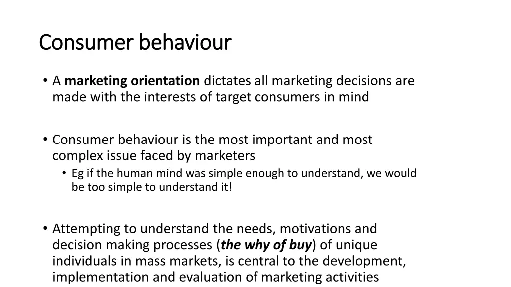 consumer behaviour consumer behaviour