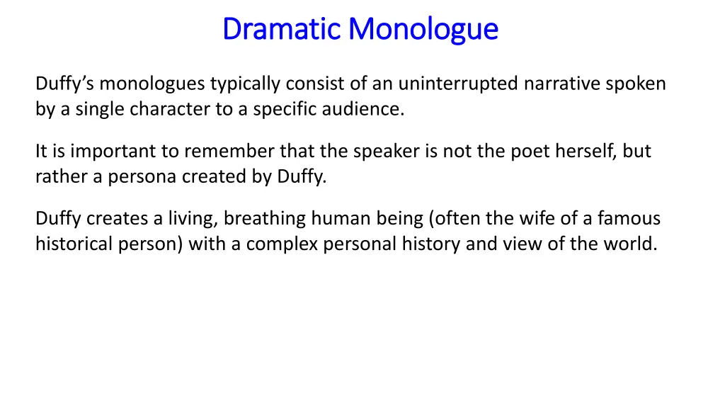 dramatic monologue dramatic monologue 3