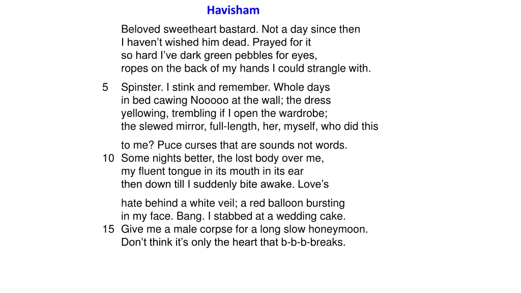 havisham 1