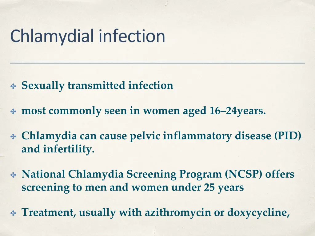 chlamydial infection