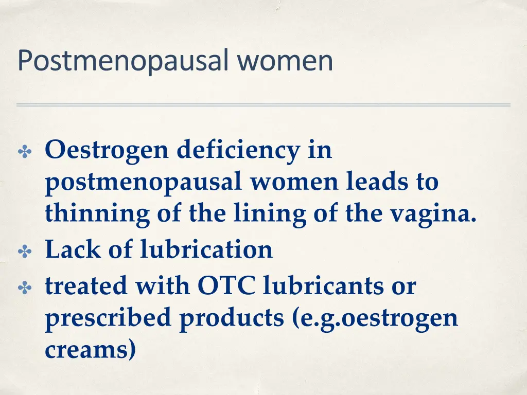 postmenopausal women