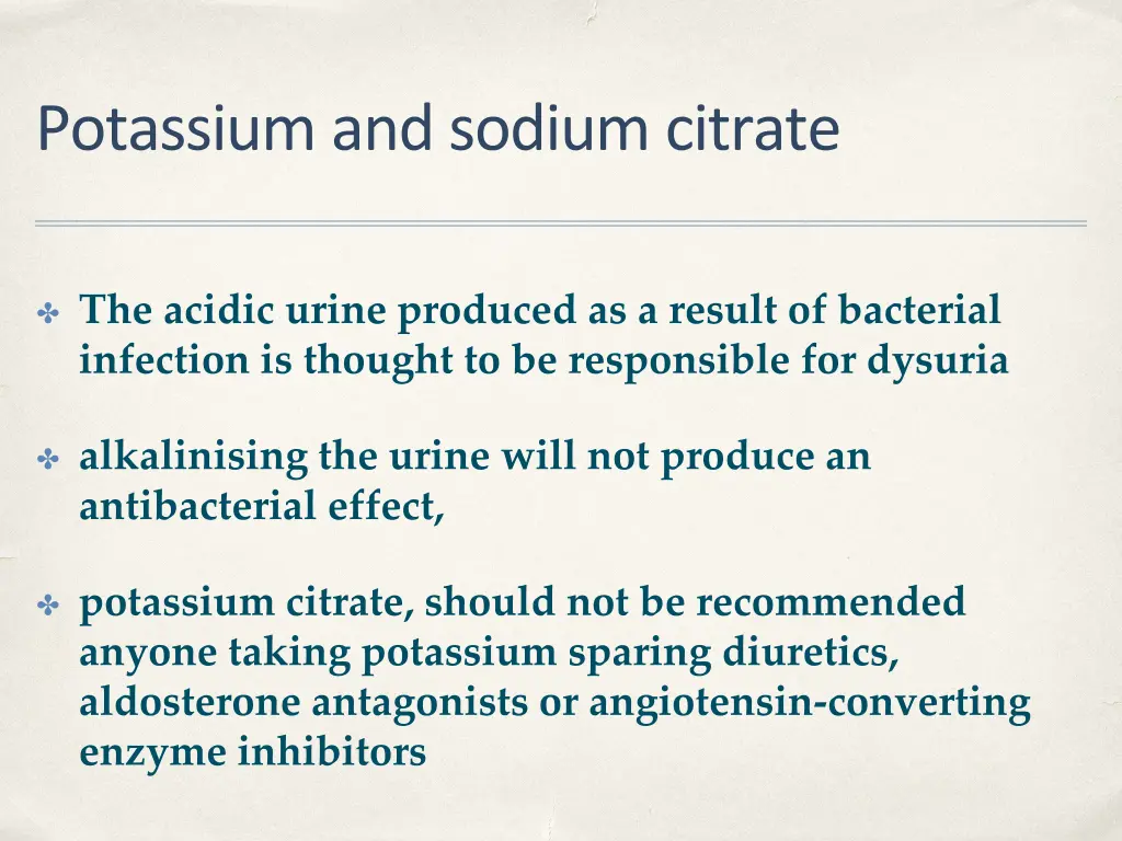 potassium and sodium citrate