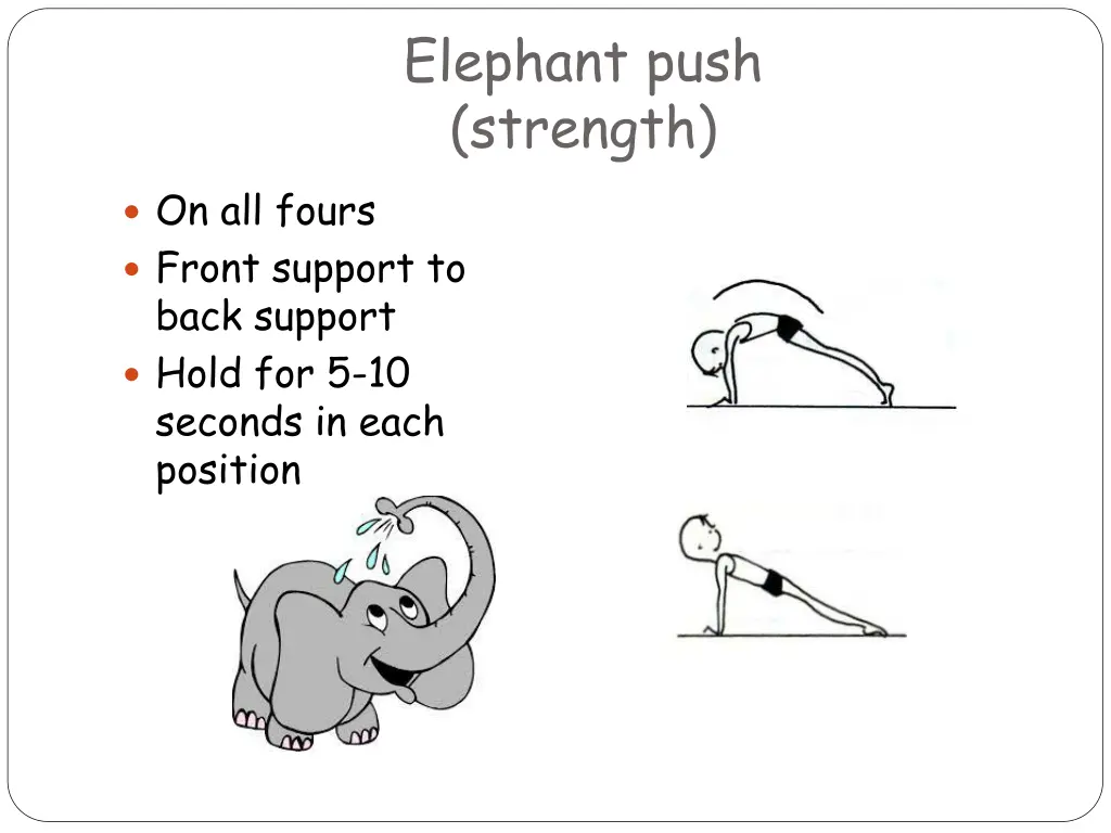 elephant push strength