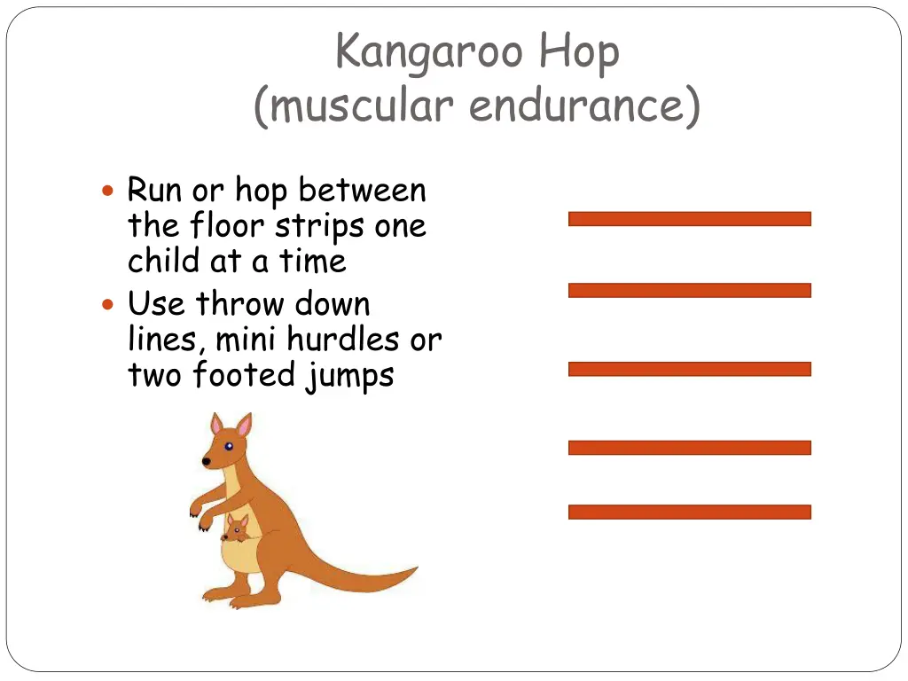 kangaroo hop muscular endurance