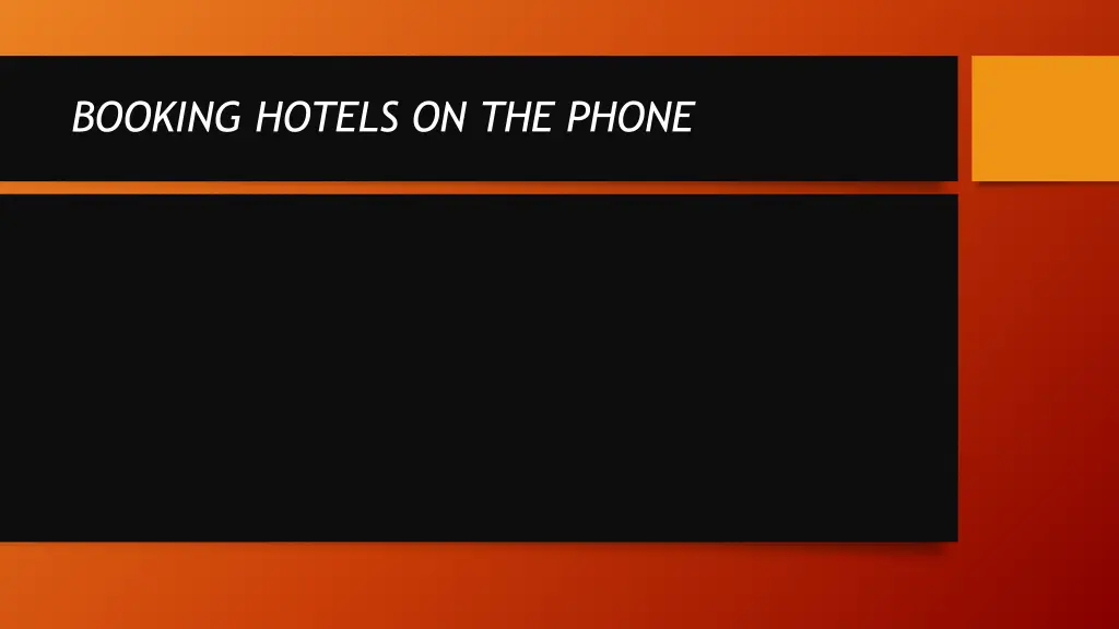 booking hotels on the phone