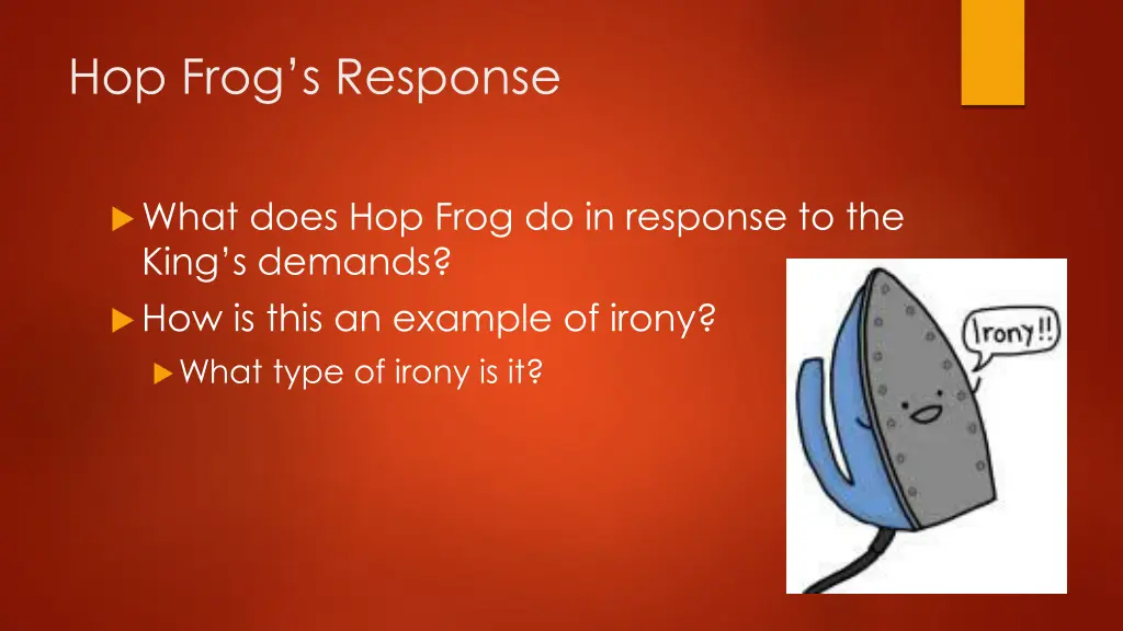 hop frog s response