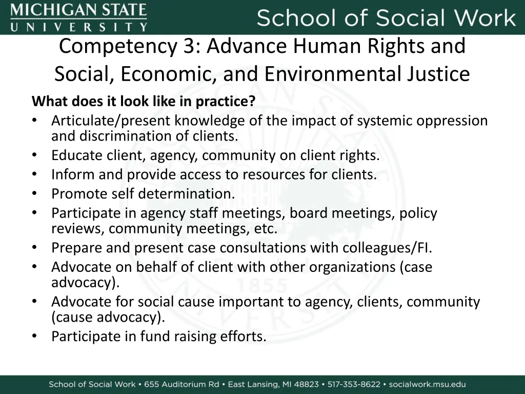 competency 3 advance human rights and social