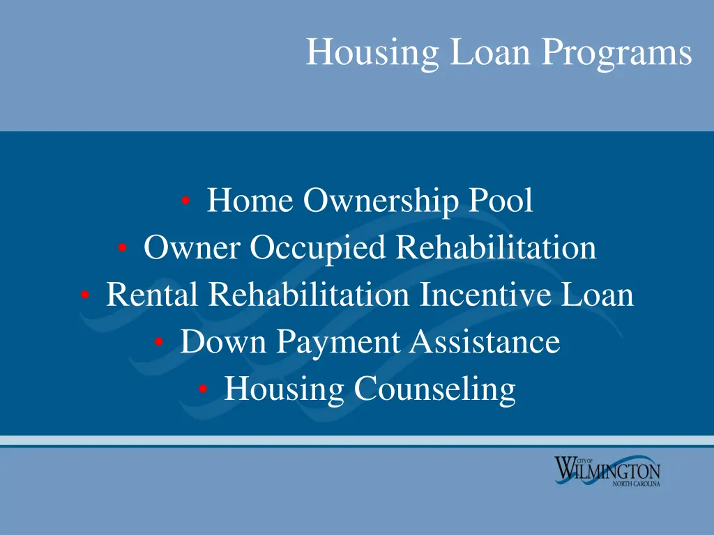 housing loan programs