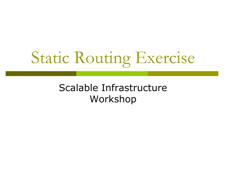 static routing exercise