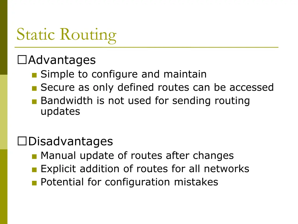 static routing