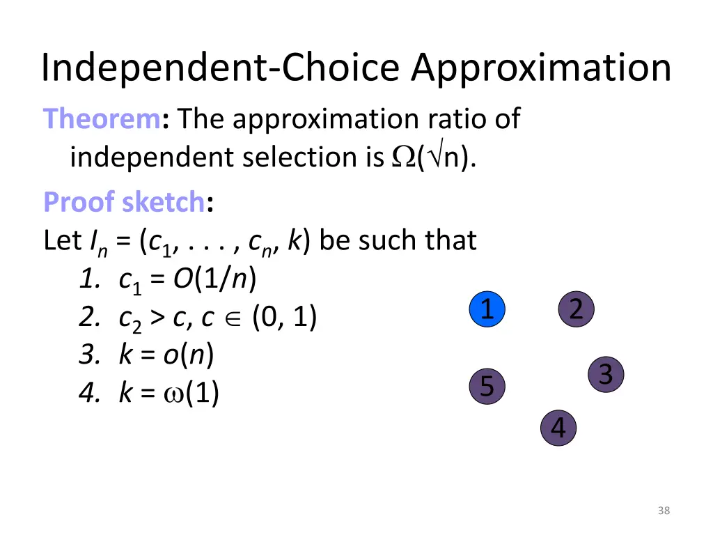 independent choice approximation 11